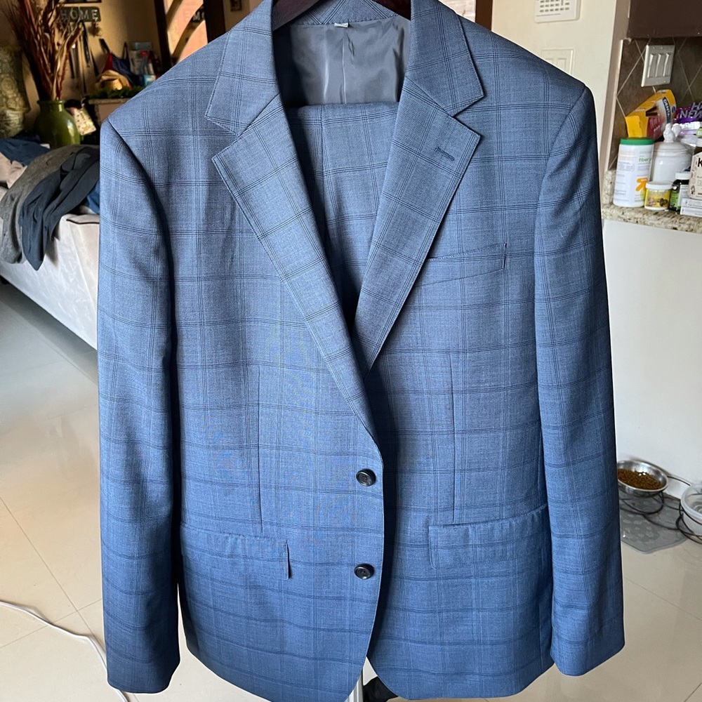 Bonobos jetsetter suit in Campbell washed plaid